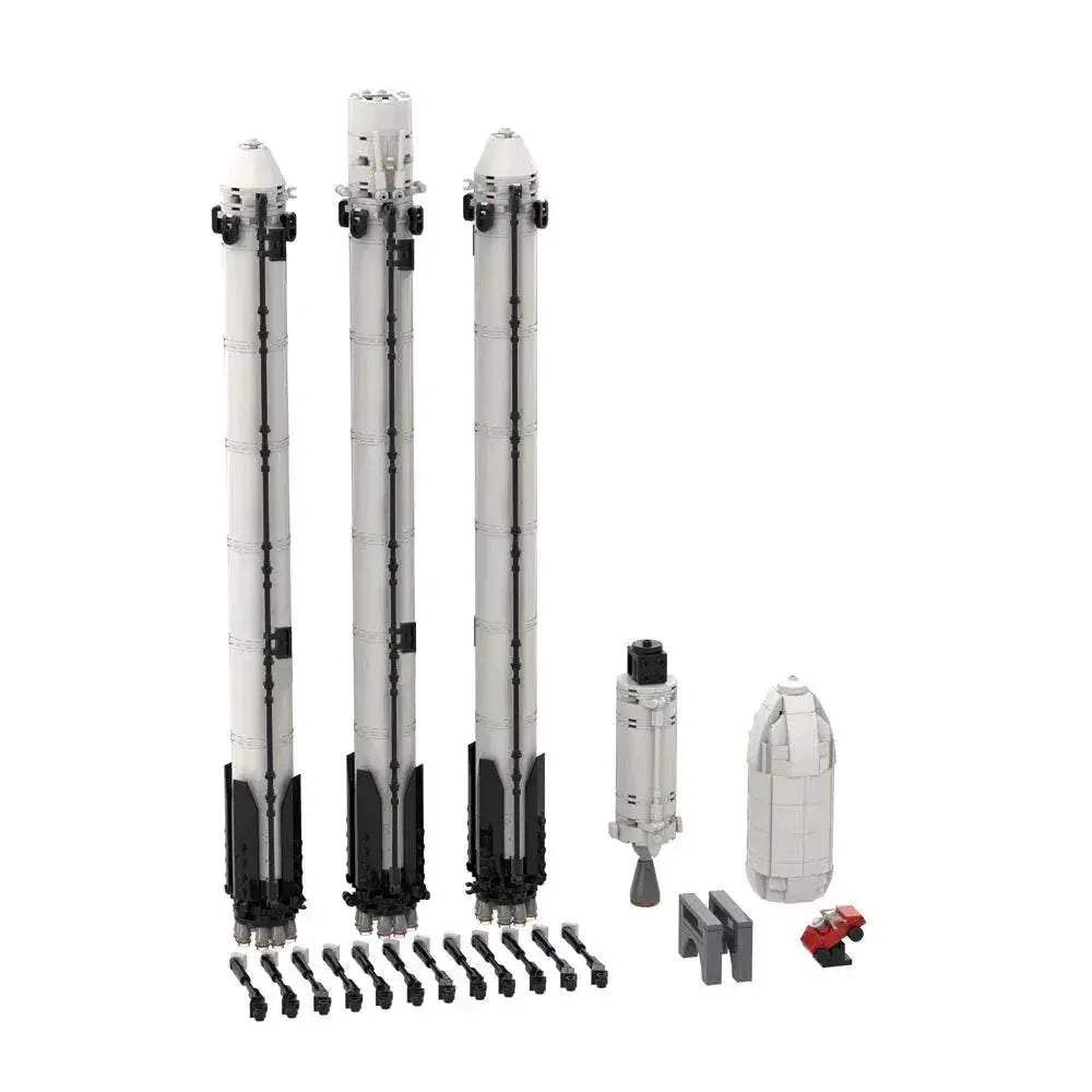 Moc Saturn V Scale Rocket Building Blocks Educational Gift - ToylandEU