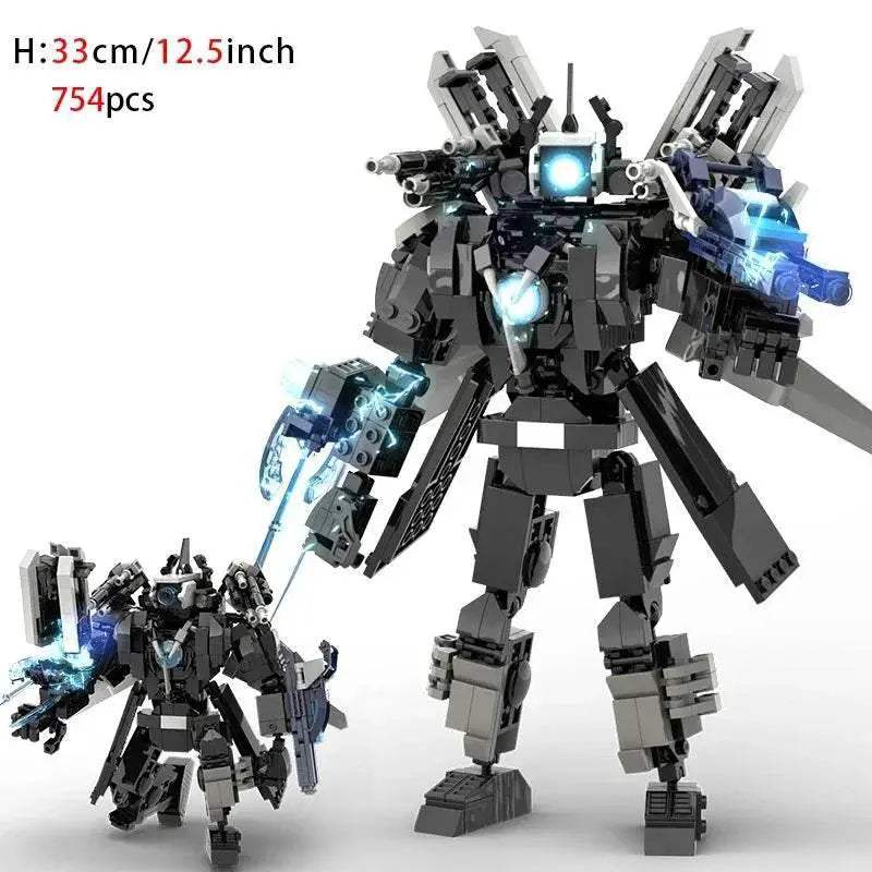 Moc Skibidi Toilet Action Figures Building Blocks For Kids Building Bricks MOC - ToylandEU