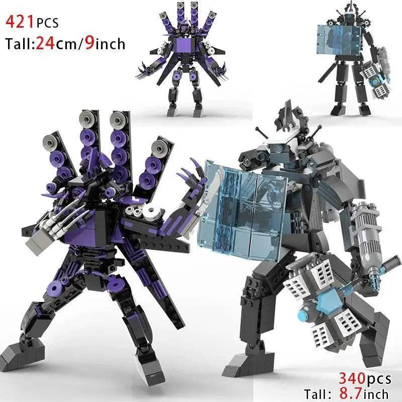Moc Skibidi Toilet Action Figures Building Blocks For Kids Building Bricks MOC - ToylandEU
