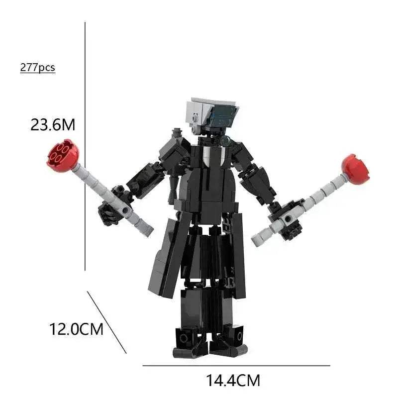 Moc Skibidi Toilet Action Figures Building Blocks For Kids Building Bricks MOC - ToylandEU