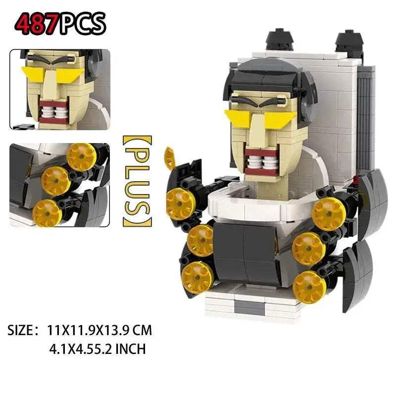 Moc Skibidi Toilet Action Figures Building Blocks For Kids Building Bricks MOC - ToylandEU