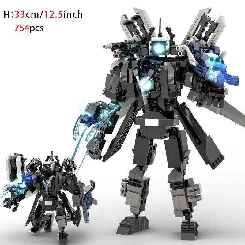 Moc Skibidi Toilet Action Figures Building Blocks For Kids Building Bricks MOC - ToylandEU