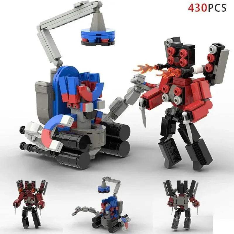 Moc Skibidi Toilet Action Figures Model Building Blocks Toys - ToylandEU