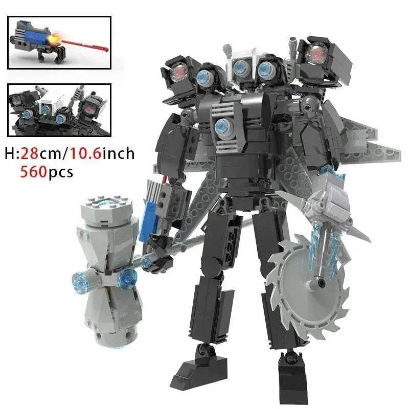 Moc Skibidi Toilet Action Figures Model Building Blocks Toys - ToylandEU