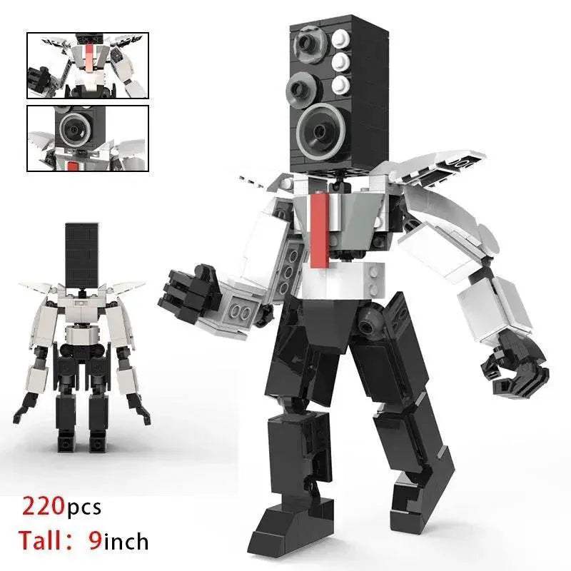 Moc Skibidi Toilet Action Figures Model Building Blocks Toys - ToylandEU