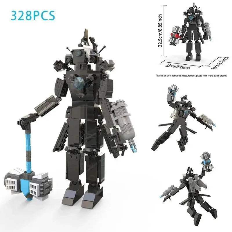 Moc Skibidi Toilet Action Figures Model Building Blocks Toys - ToylandEU