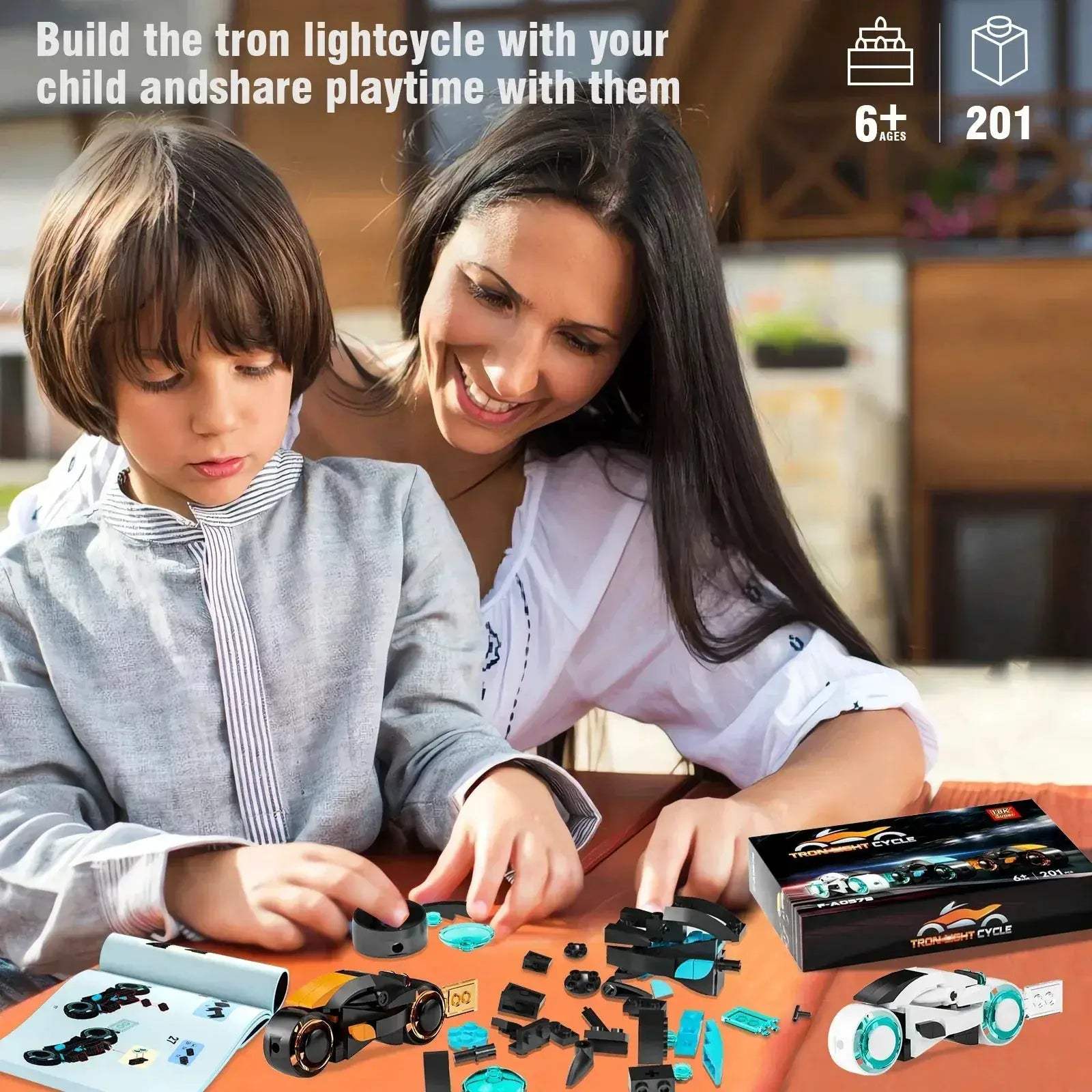 Moc Tron Motorcycle Building Blocks Lego Compatible Set - ToylandEU