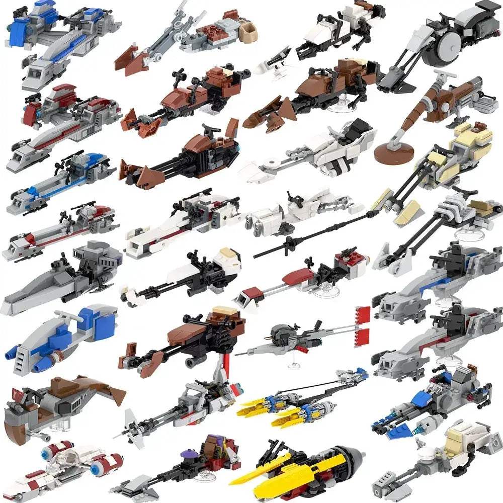 Most Complete Space Wars Speeder Bike Building Blocks Set - ToylandEU