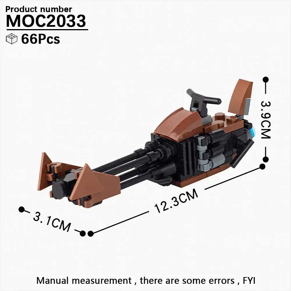 Most Complete Space Wars Speeder Bike Building Blocks Set - ToylandEU