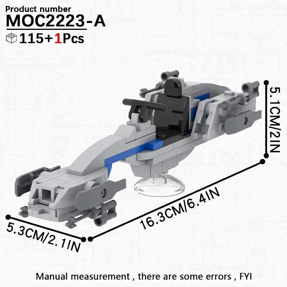 Most Complete Space Wars Speeder Bike Building Blocks Set - ToylandEU