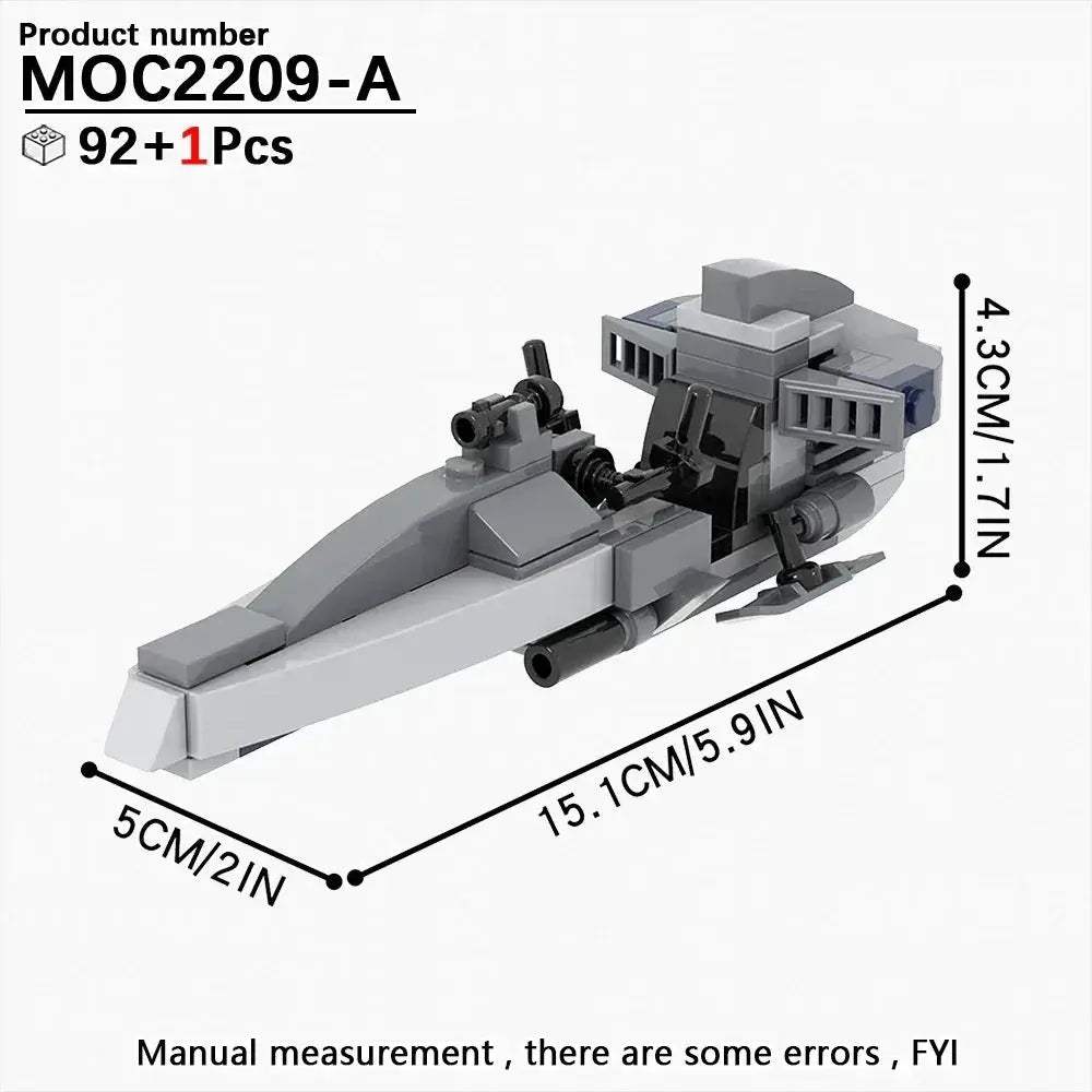 Most Complete Space Wars Speeder Bike Building Blocks Set - ToylandEU