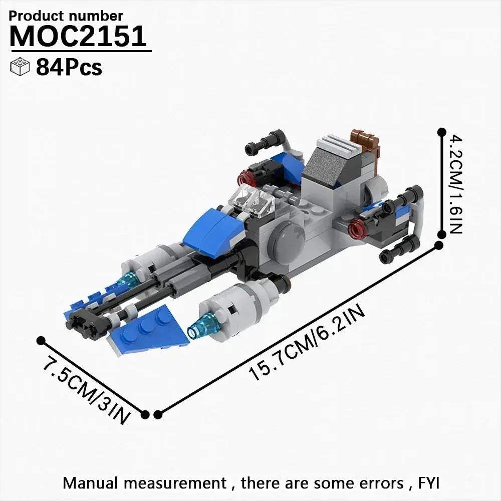 Most Complete Space Wars Speeder Bike Building Blocks Set - ToylandEU