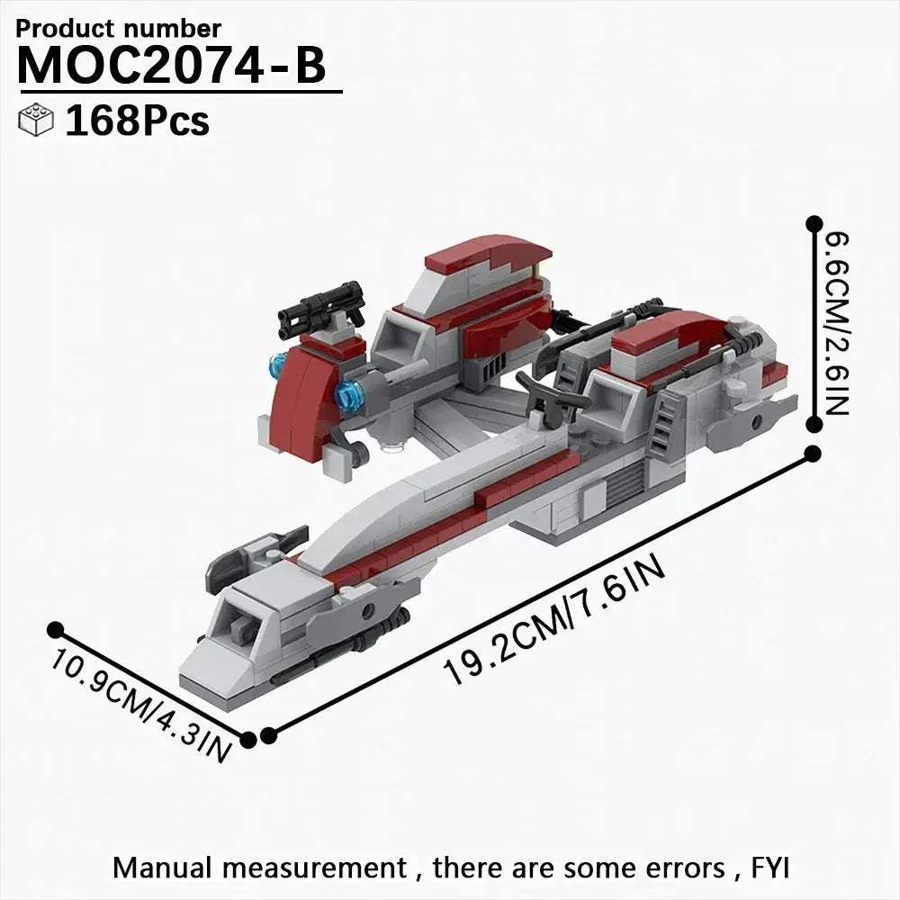Most Complete Space Wars Speeder Bike Building Blocks Set - ToylandEU