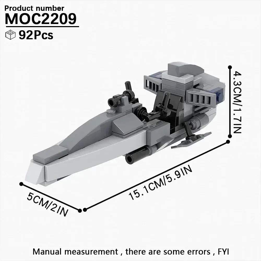 Most Complete Space Wars Speeder Bike Building Blocks Set - ToylandEU