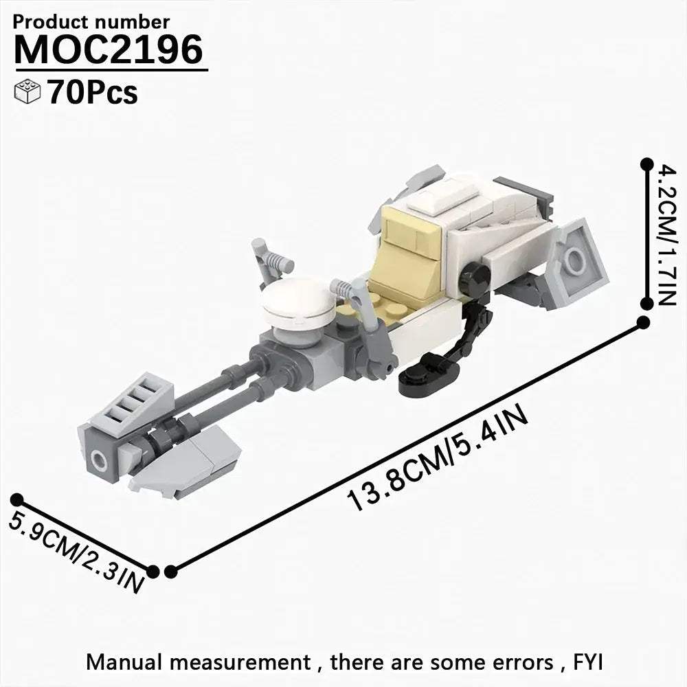 Most Complete Space Wars Speeder Bike Building Blocks Set - ToylandEU