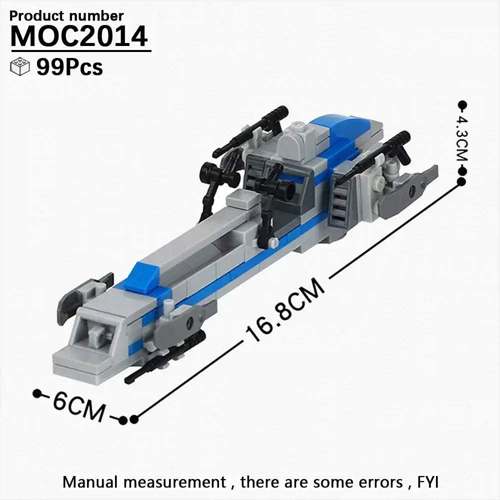 Most Complete Space Wars Speeder Bike Building Blocks Set - ToylandEU
