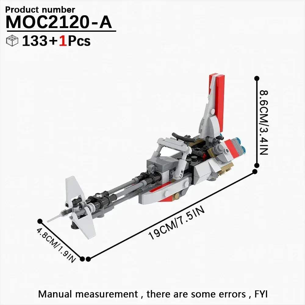 Most Complete Space Wars Speeder Bike Building Blocks Set - ToylandEU