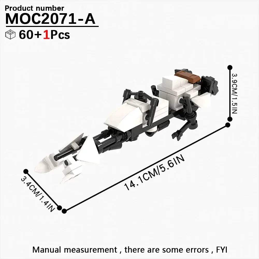 Most Complete Space Wars Speeder Bike Building Blocks Set - ToylandEU