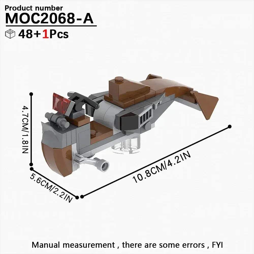 Most Complete Space Wars Speeder Bike Building Blocks Set - ToylandEU