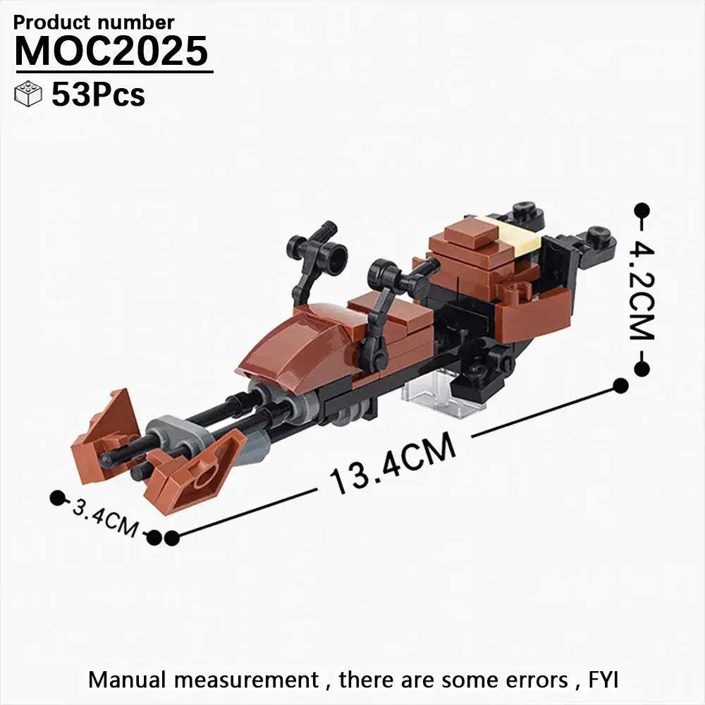 Most Complete Space Wars Speeder Bike Building Blocks Set - ToylandEU