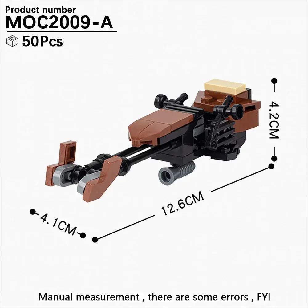 Most Complete Space Wars Speeder Bike Building Blocks Set - ToylandEU