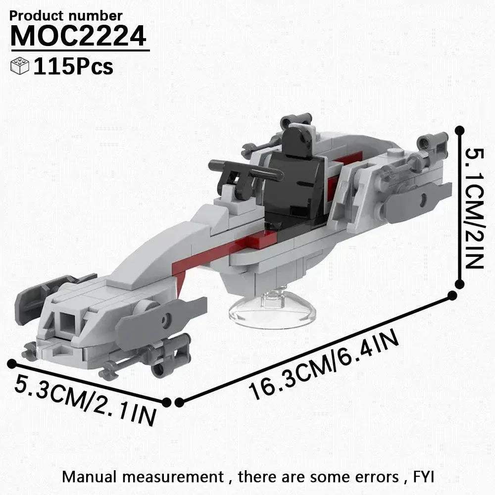 Most Complete Space Wars Speeder Bike Building Blocks Set - ToylandEU