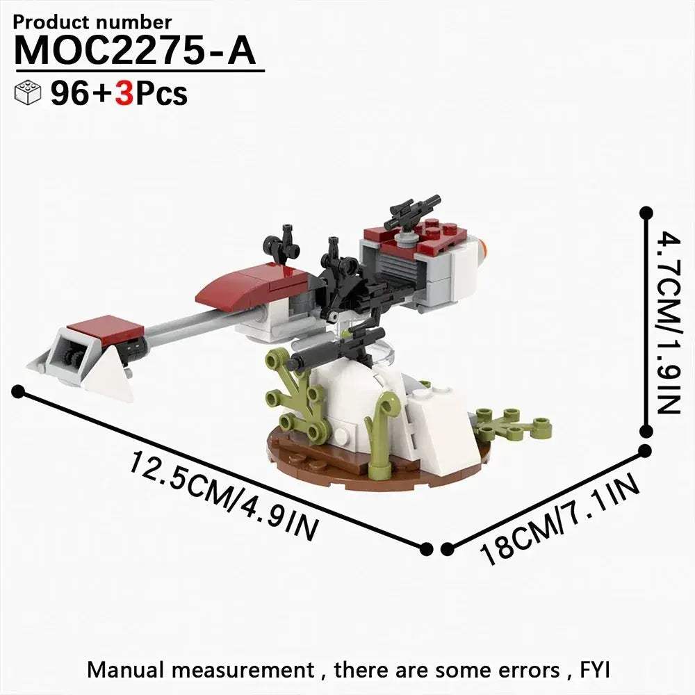 Most Complete Space Wars Speeder Bike Building Blocks Set - ToylandEU