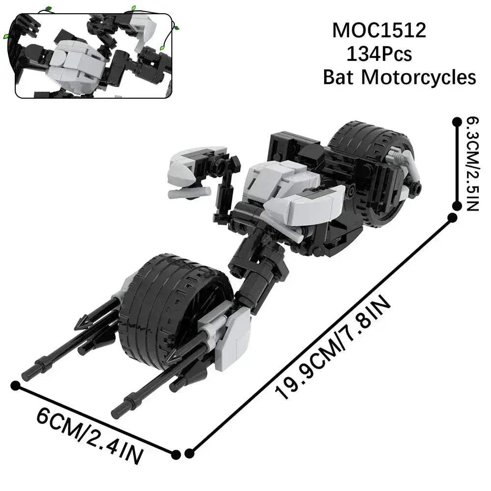 Motorcycle Building Blocks Figure Set For Educational Fun - ToylandEU
