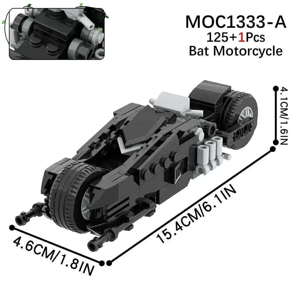 Motorcycle Building Blocks Figure Set For Educational Fun - ToylandEU