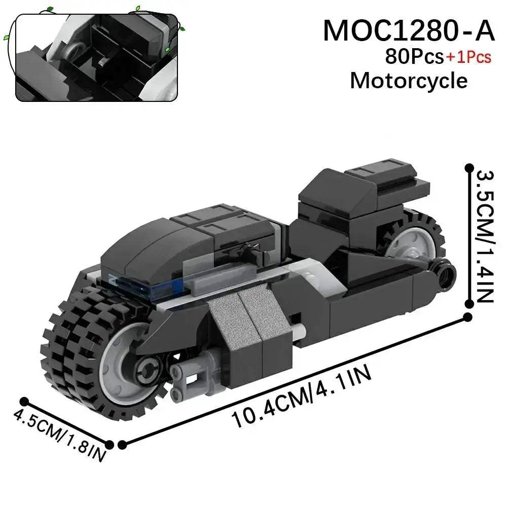 Motorcycle Building Blocks Figure Set For Educational Fun - ToylandEU