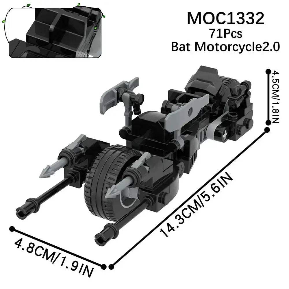 Motorcycle Building Blocks Figure Set For Educational Fun - ToylandEU