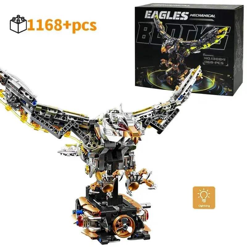 Motorized Mechanical Eagle Building Blocks Kit for Kids - ToylandEU