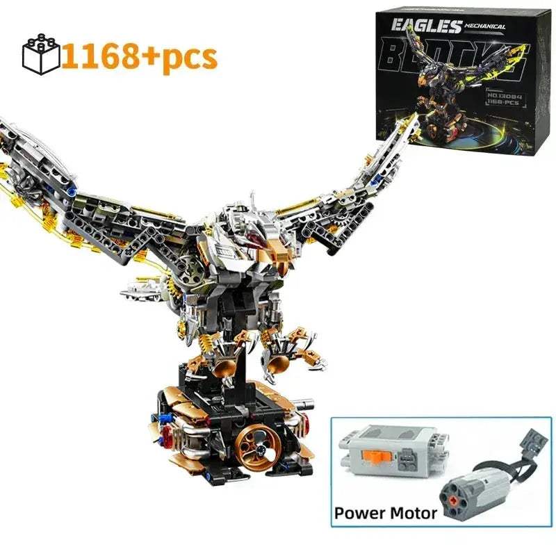 Motorized Mechanical Eagle Building Blocks Kit for Kids - ToylandEU