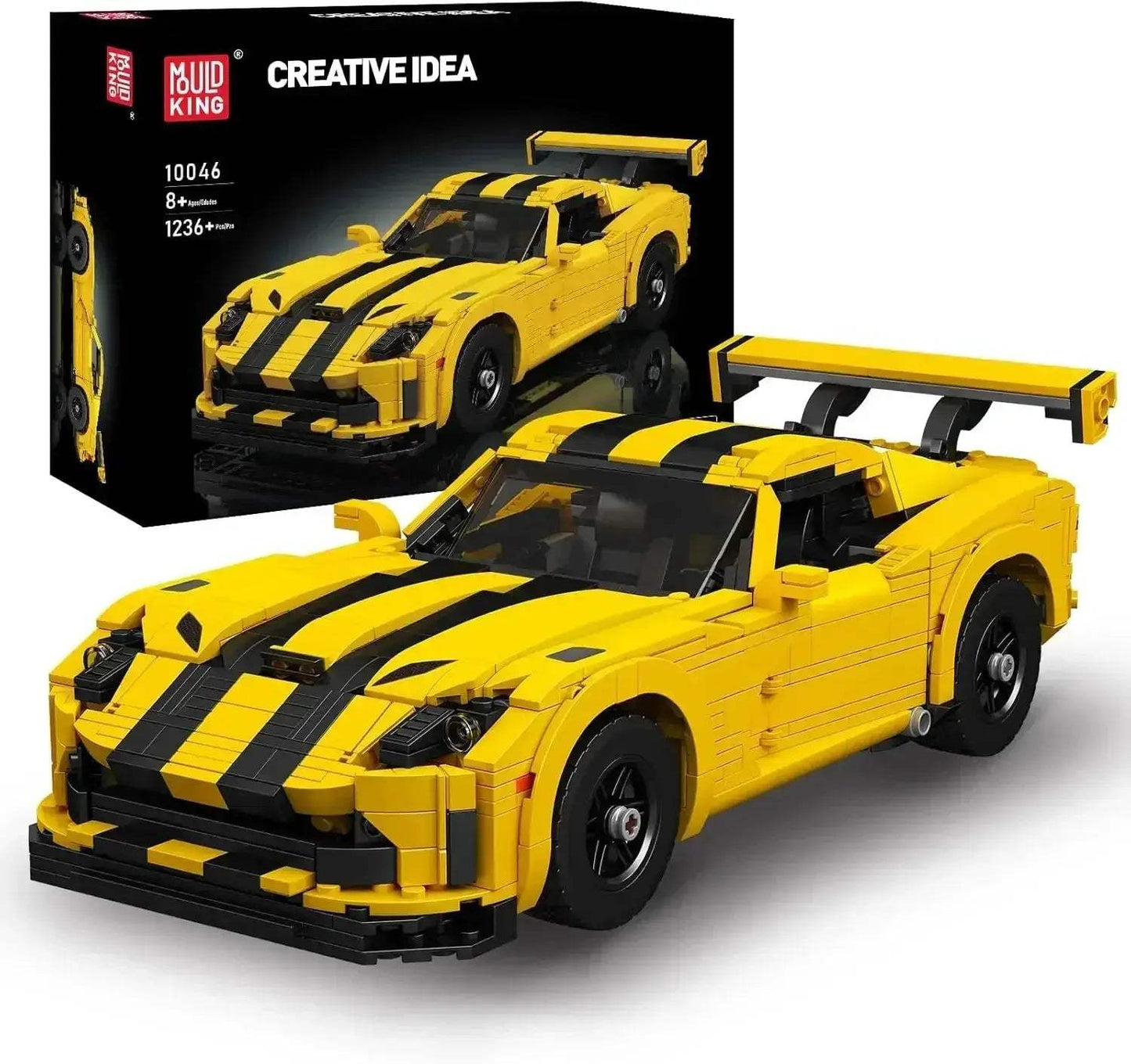 MOC Mould King 10046 Creative Viper Supercar Building Blocks - ToylandEU