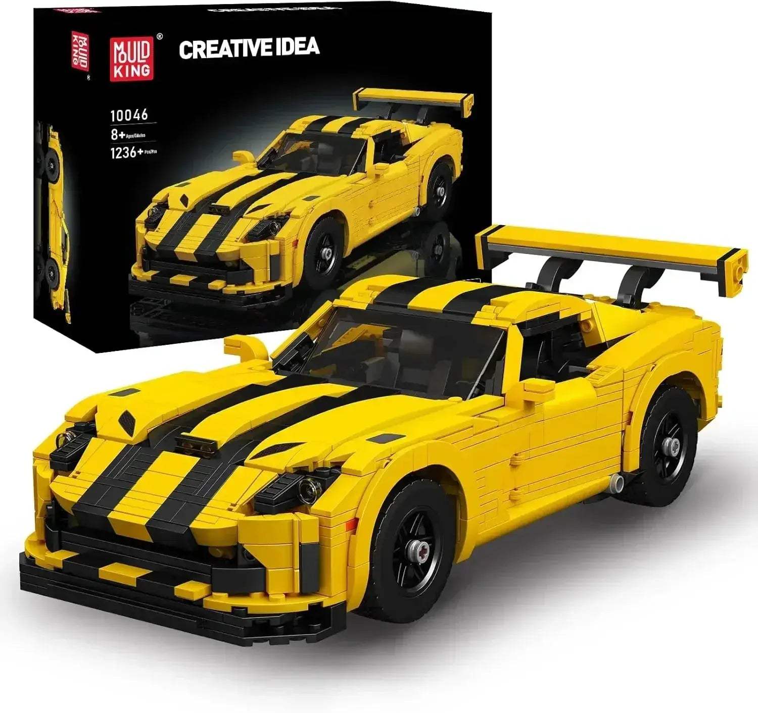 MOC Mould King 10046 Creative Viper Supercar Building Blocks - ToylandEU