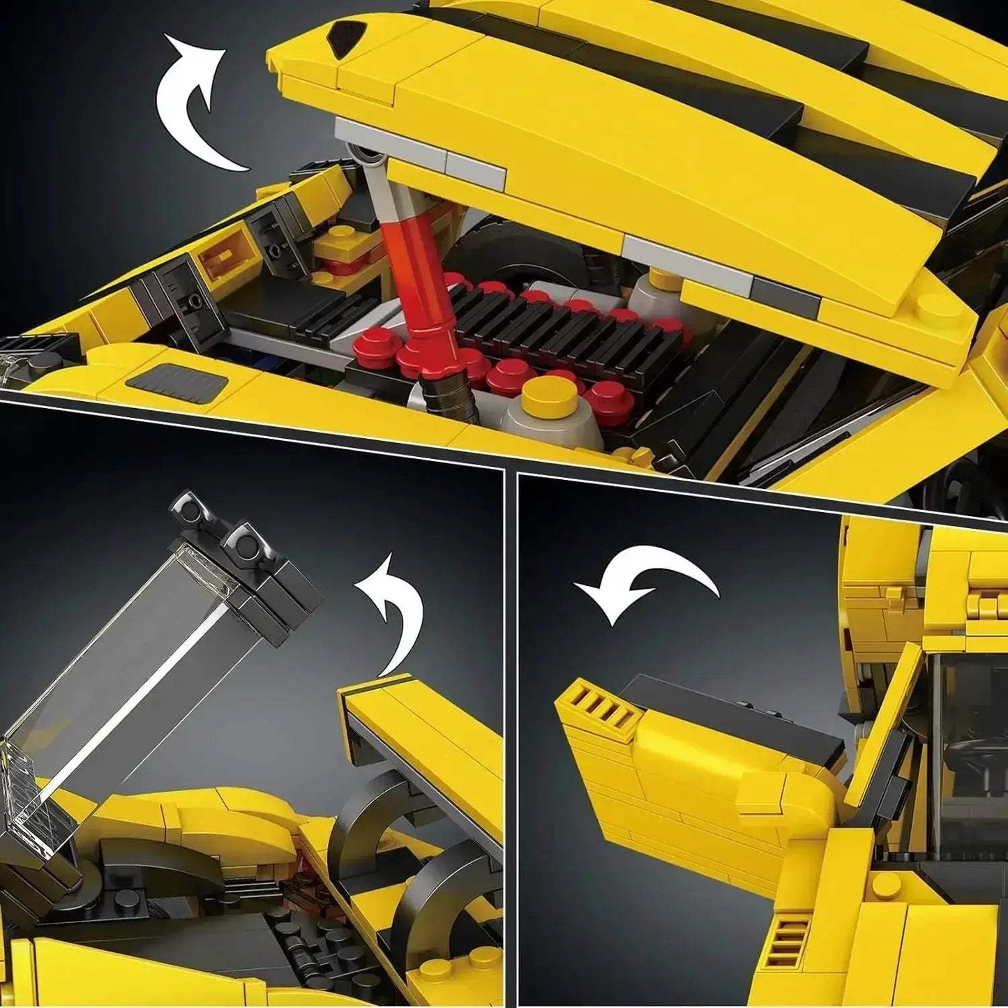 MOC Mould King 10046 Creative Viper Supercar Building Blocks - ToylandEU