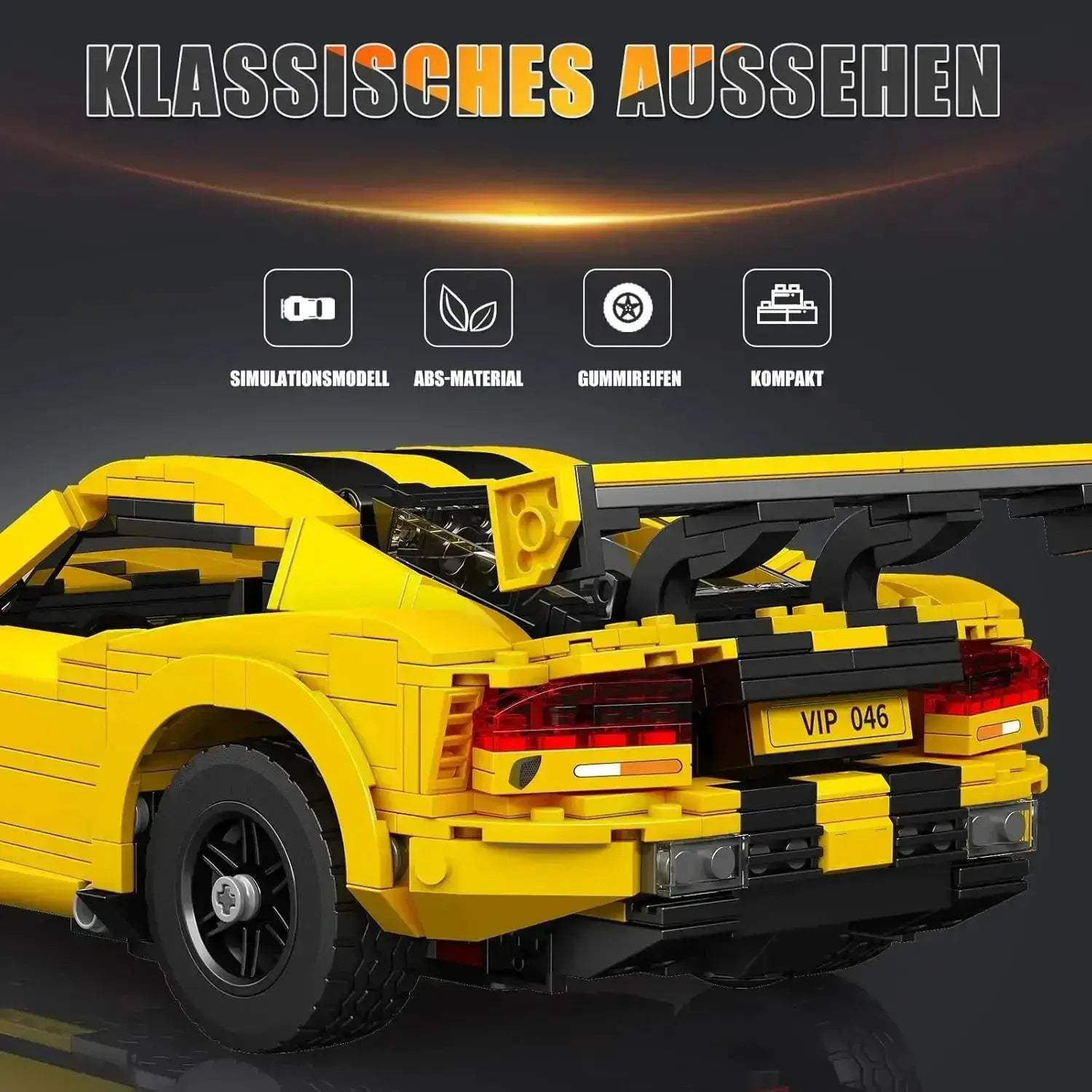 MOC Mould King 10046 Creative Viper Supercar Building Blocks - ToylandEU