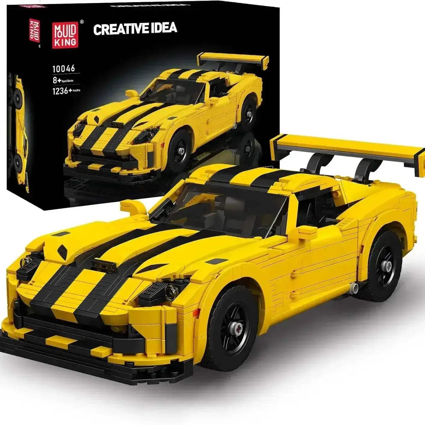 MOC Mould King 10046 Creative Viper Supercar Building Blocks - ToylandEU