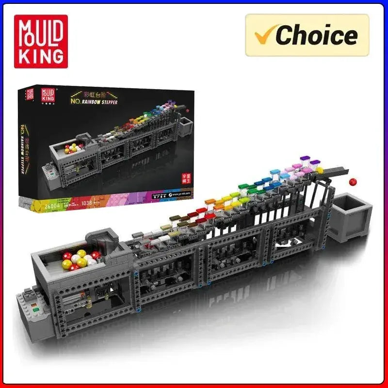 MOC Mould King 26004 Motorized Rainbow Stepper MOC Building Blocks - ToylandEU