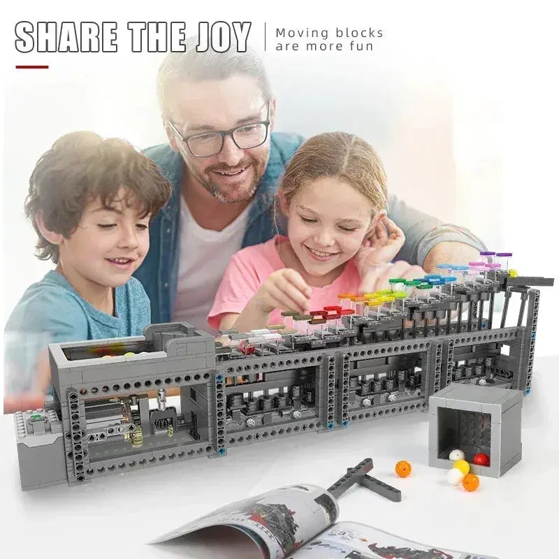 MOC Mould King 26004 Motorized Rainbow Stepper MOC Building Blocks - ToylandEU