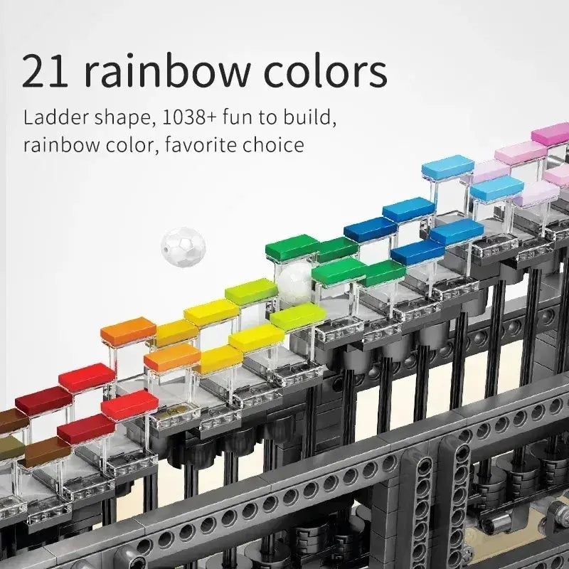 MOC Mould King 26004 Motorized Rainbow Stepper MOC Building Blocks - ToylandEU