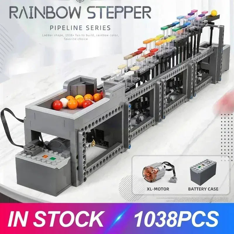 MOC Mould King 26004 Motorized Rainbow Stepper MOC Building Blocks - ToylandEU