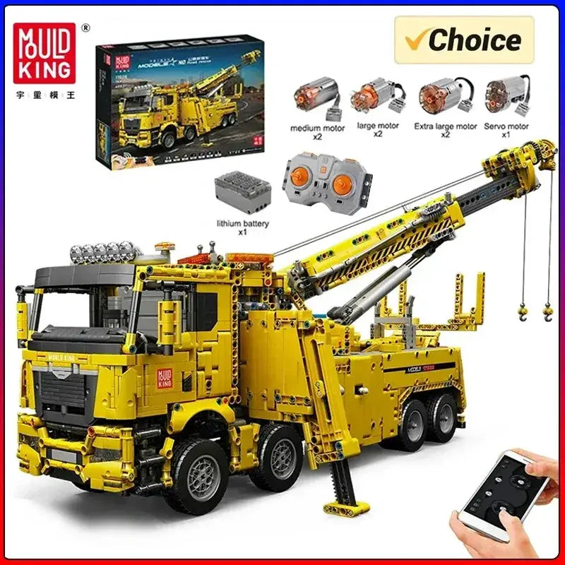 MOC Mould King Fire Rescue RC Motorized Truck Building Blocks Kit - ToylandEU