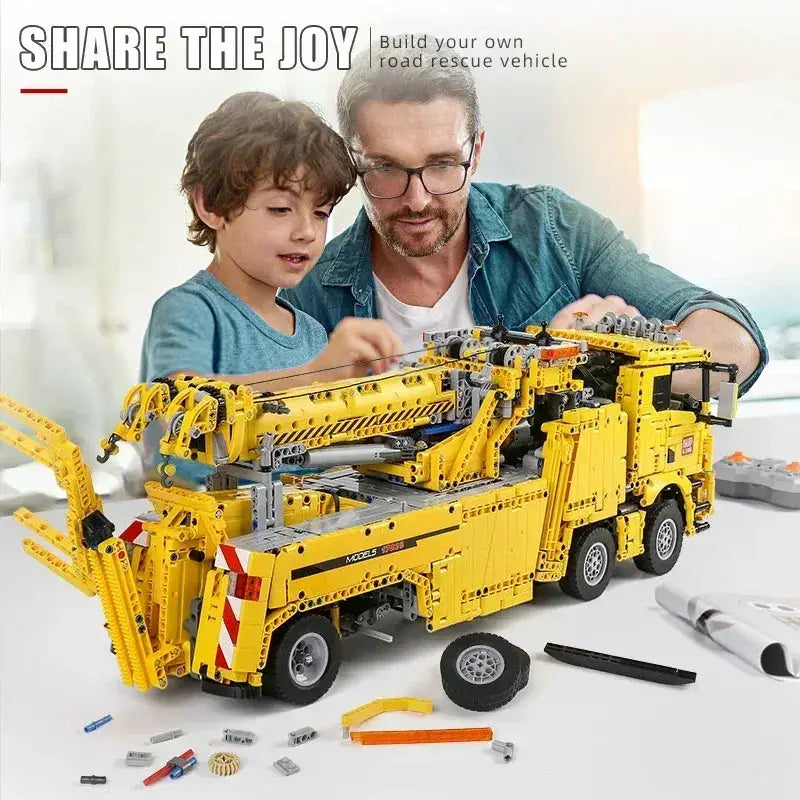 MOC Mould King Fire Rescue RC Motorized Truck Building Blocks Kit - ToylandEU