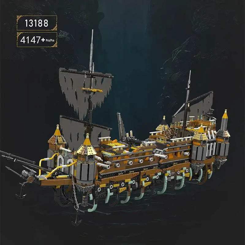 Movie MOC Pirate Ship The Silent Mary Sailboat Model 4147PCS Building Blocks Toys for Kids Birthday Gift - ToylandEU