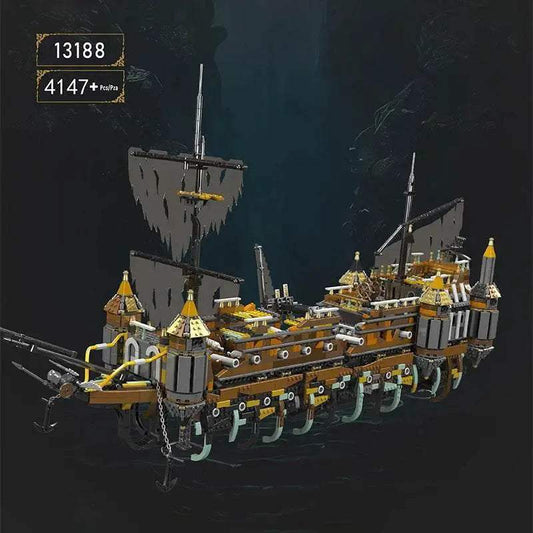 Movie MOC Pirate Ship The Silent Mary Sailboat Model 4147PCS Building Blocks Toys for Kids Birthday Gift - ToylandEU