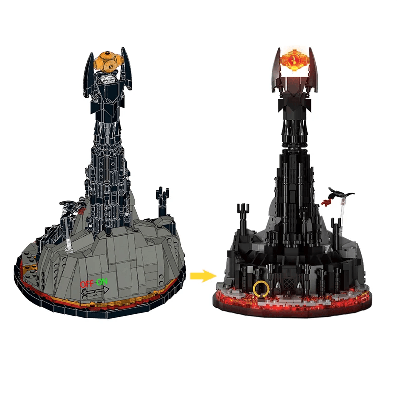 MOC Movie Rings Eye of Sauron Model Bricks LED Toys Building Bricks MOC - ToylandEU