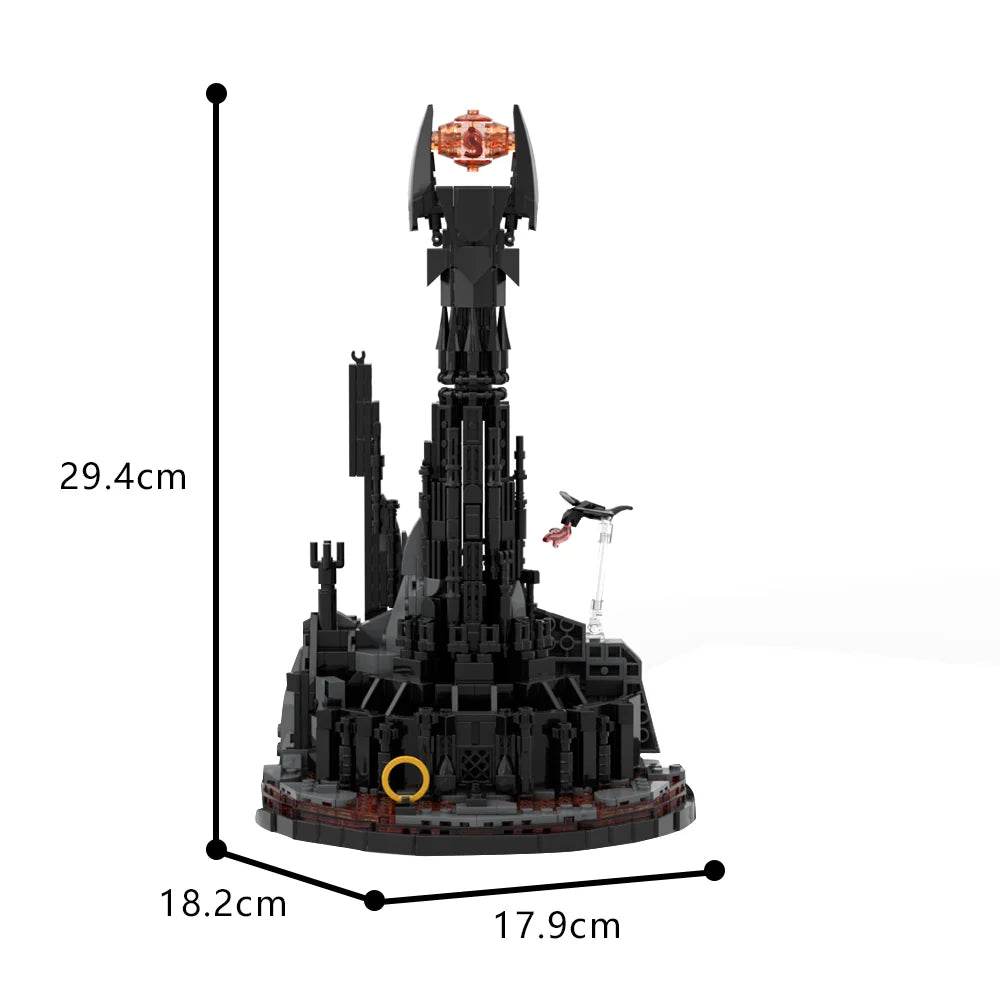 MOC Movie Rings Eye of Sauron Model Bricks LED Toys Building Bricks MOC - ToylandEU