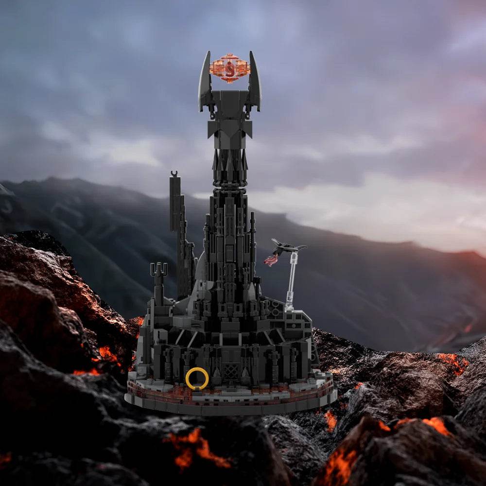 MOC Movie Rings Eye of Sauron Model Bricks LED Toys Building Bricks MOC - ToylandEU