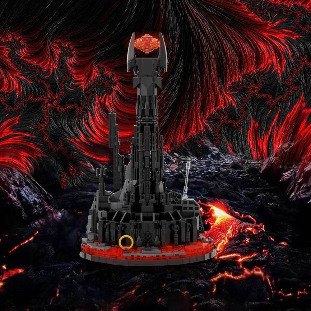 MOC Movie Rings Eye of Sauron Model Bricks LED Toys Building Bricks MOC - ToylandEU